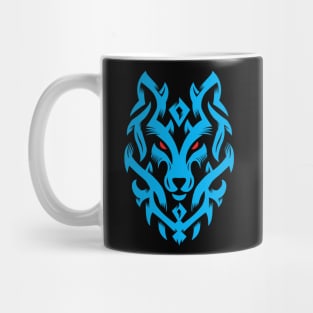 Wolf Tribal Ornament lovely blend drawing cute cool colorful Mug